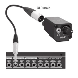 Проводная система ушного мониторинга Behringer PM1 — пассивная ручка громкости